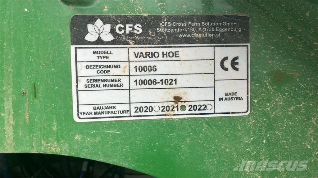  CFS Vario Hoe Άλλες μηχανές σποράς και εξαρτήματα