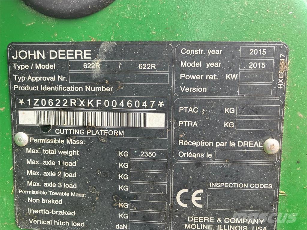 John Deere W660 HM Θεριζοαλωνιστικές μηχανές