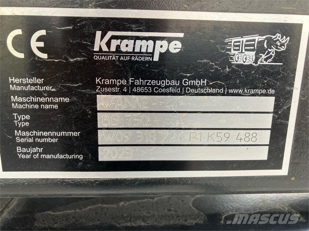 Krampe BigBody 750 Ανατρεπόμενες ρυμούλκες