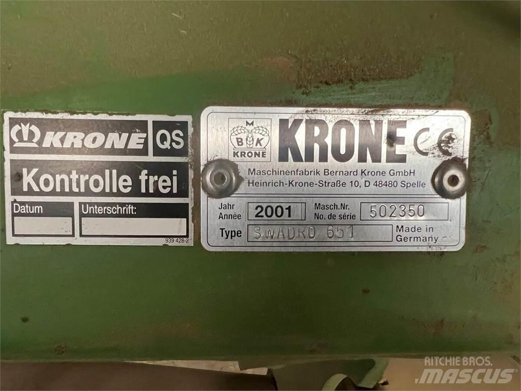 Krone Swadro 651 Θεριστικές-χορτοκοπτικές μηχανές