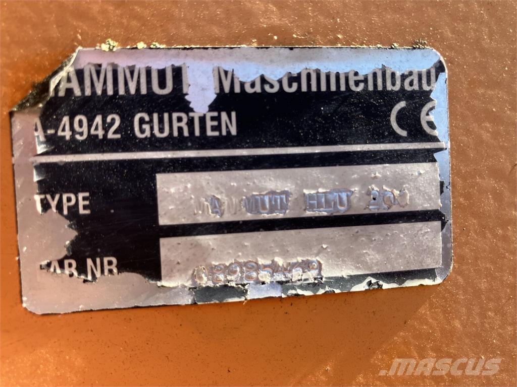 Mammut HLU 200 Εξαρτήματα εμπρόσθιων φορτωτών