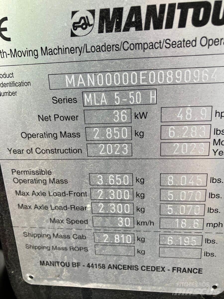 Manitou MLA 5-50 Εμπρόσθιοι φορτωτές και σκαπτικά