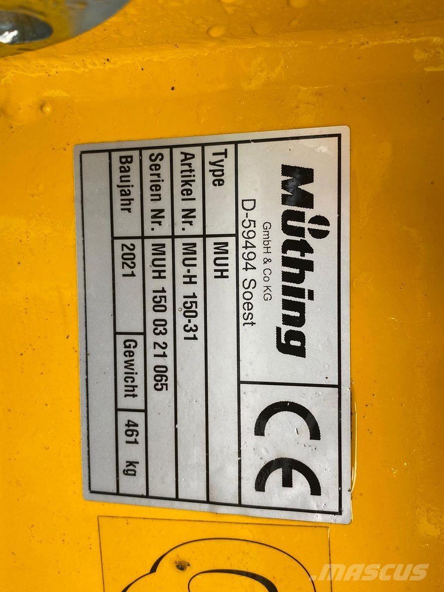 Müthing MU-H 150 Χορτοκοπτικά και κορυφολόγοι βοσκοτόπων