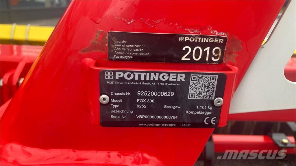 Pöttinger Fox 300 Δισκοσβάρνες