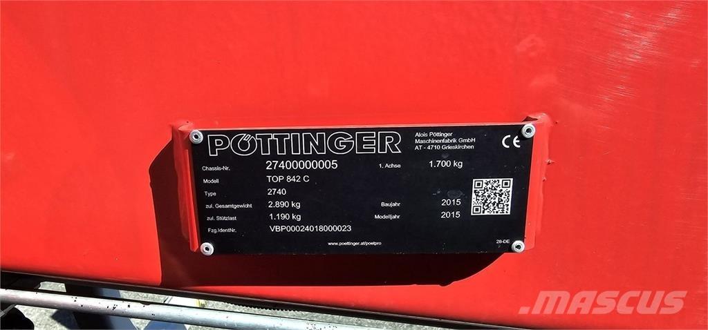 Pöttinger TOP 842C Θεριστικές-χορτοκοπτικές μηχανές