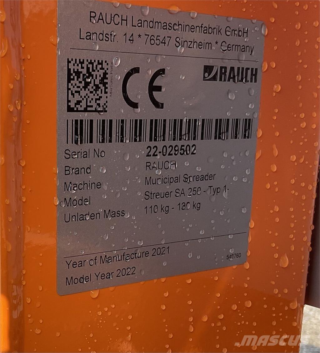 Rauch SA 250 Άλλα μηχανήματα φροντίδας εδάφους