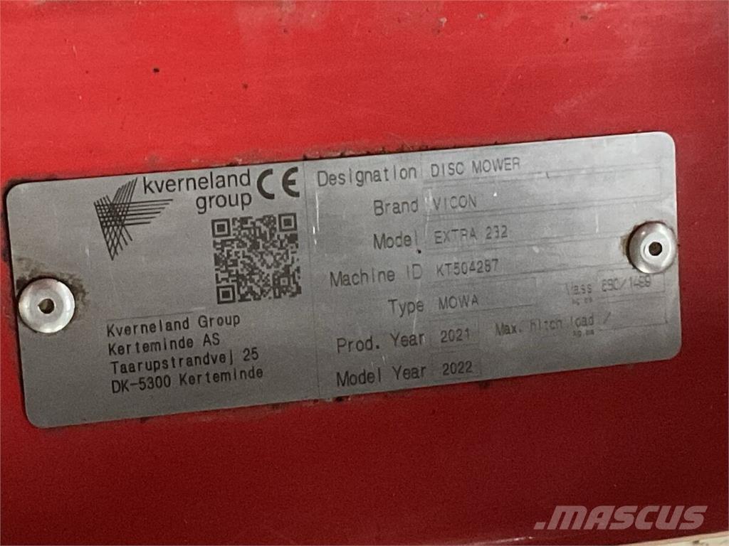 Vicon Extra 232 Χορτοκοπτικά