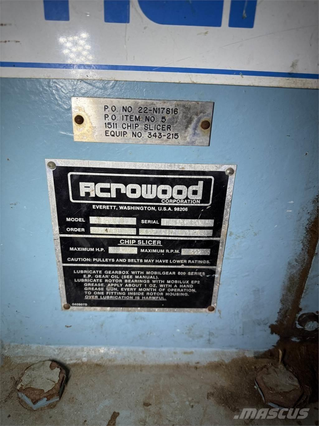  ACROWOOD 1511 Τεμαχιστές ξύλου