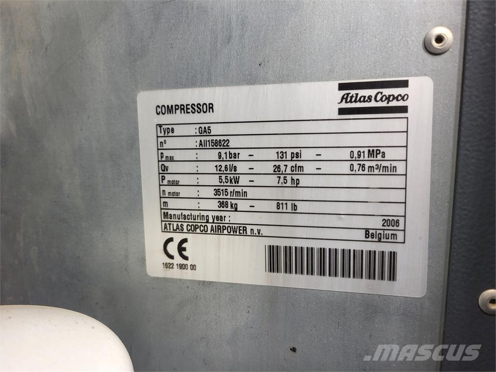 Atlas Copco GA5 Συμπιεστές