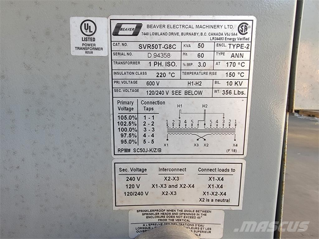  BEAVER SVR50T-G8C Κατασκευές - Άλλα