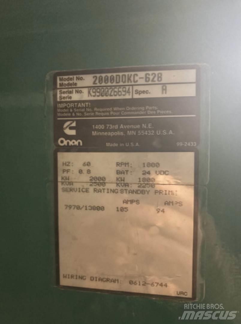 Cummins 2000DQKC-628 Γεννήτριες ντίζελ