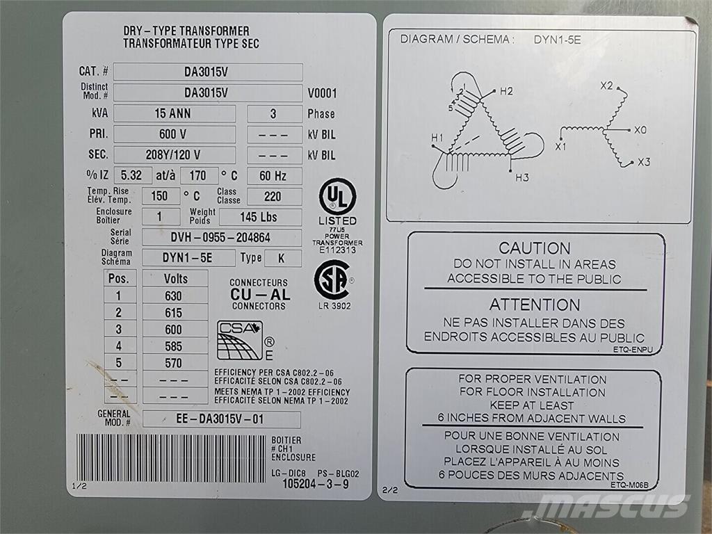 Delta DA3015V Κατασκευές - Άλλα