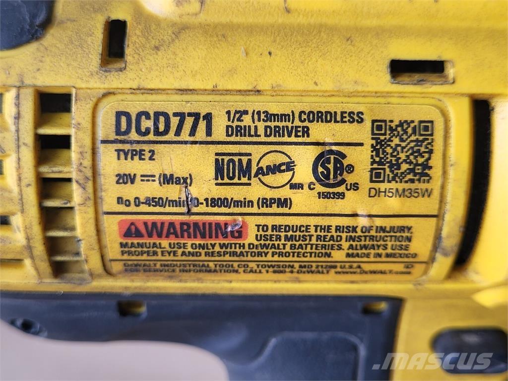 DeWalt DCD771 Κατασκευές - Άλλα