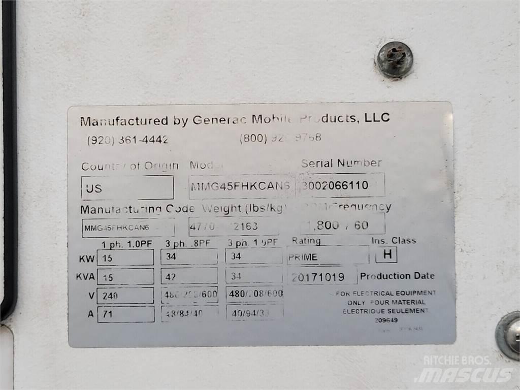 Generac MMG45FHKCAN6 Γεννήτριες ντίζελ