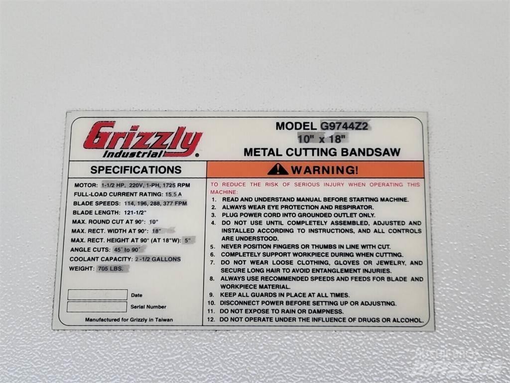 Grizzly G9744Z2 Κατασκευές - Άλλα