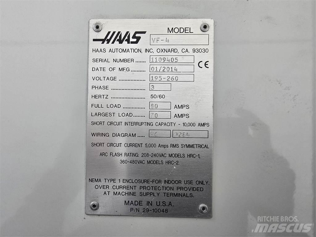 Haas VF-4 Κατασκευές - Άλλα