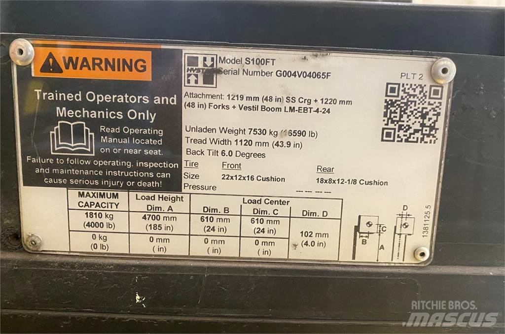 Hyster S100FT Κατασκευές - Άλλα