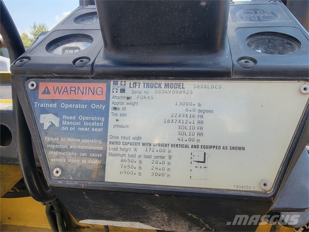 Hyster S80XLBCS Κατασκευές - Άλλα