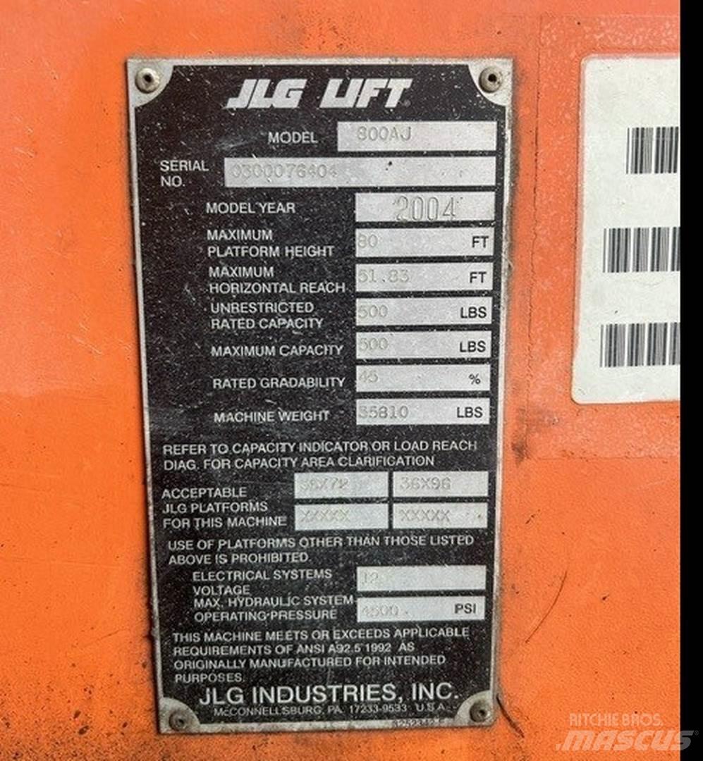JLG 800AJ Ανυψωτήρες με αρθρωτό βραχίονα