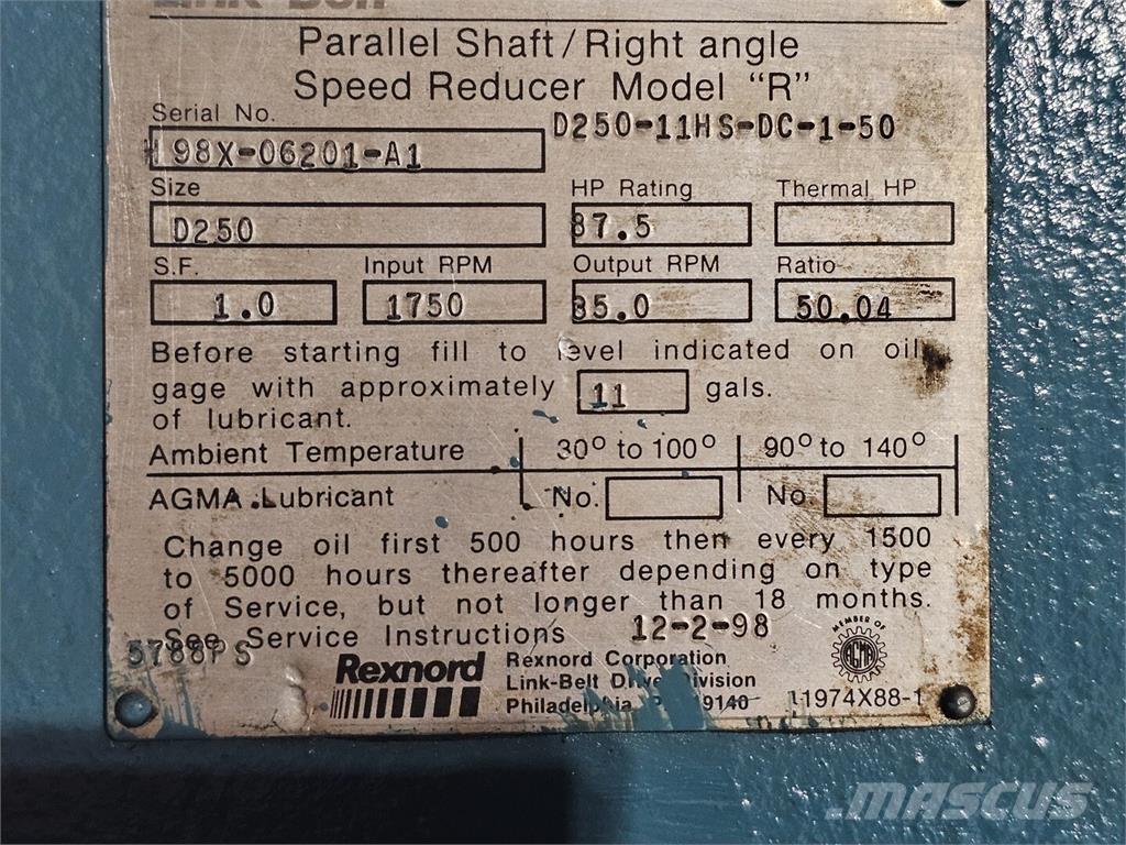 Link-Belt D250 Κατασκευές - Άλλα