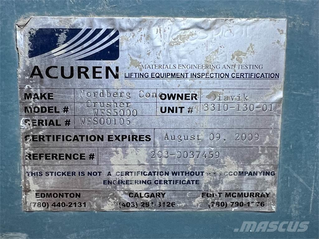 Metso Nordberg WF500 Σπαστήρες