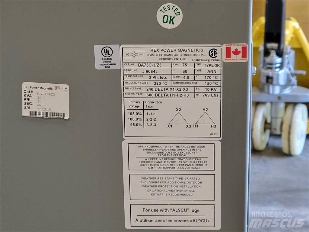 REX BA75C-J/Z3 Κατασκευές - Άλλα
