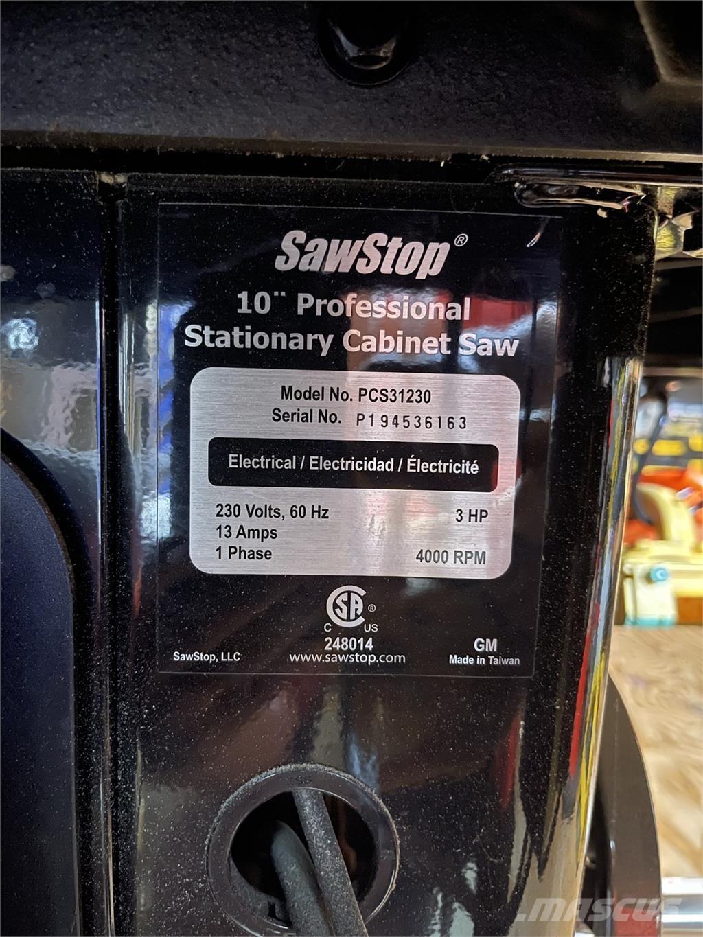  SAWSTOP PCS31230 Κατασκευές - Άλλα