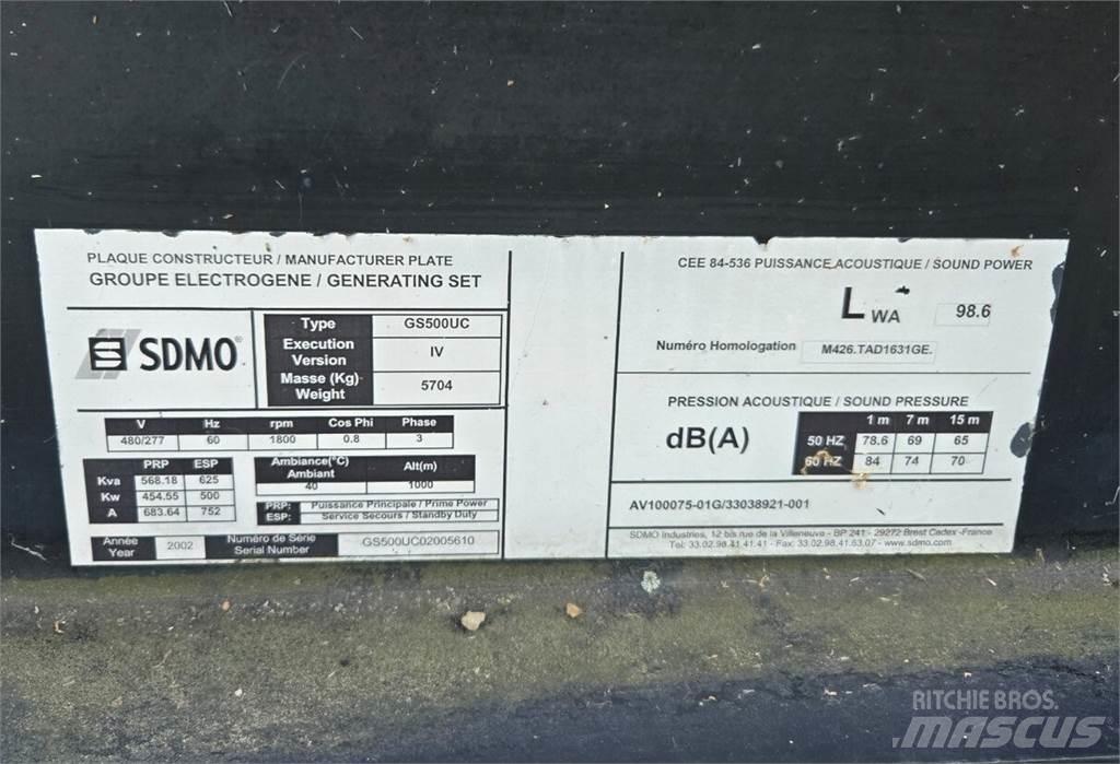 Sdmo GS500UC Γεννήτριες ντίζελ