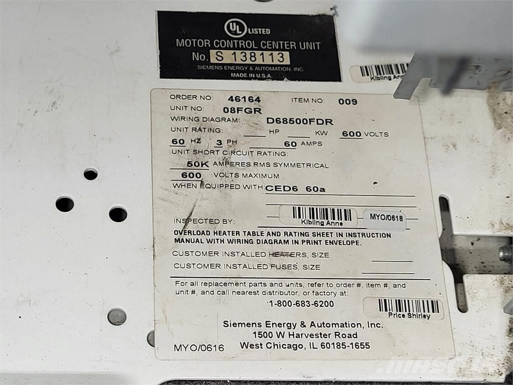 Siemens CED63B060 Κατασκευές - Άλλα