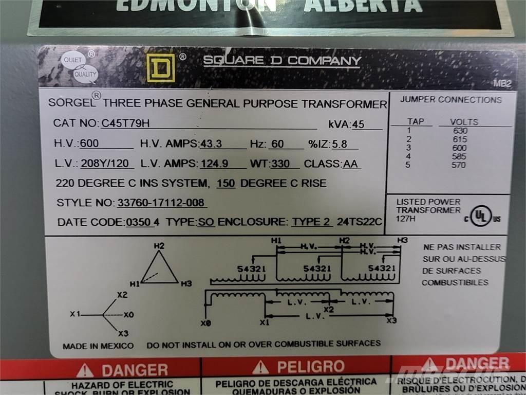  SQUARE D C45T79H Κατασκευές - Άλλα