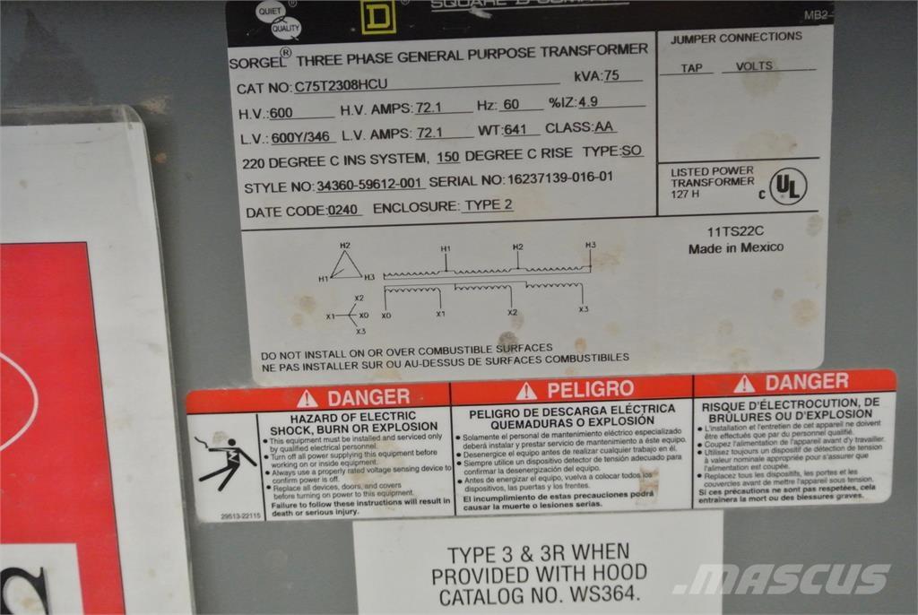  SQUARE D C75T2308HCU Κατασκευές - Άλλα
