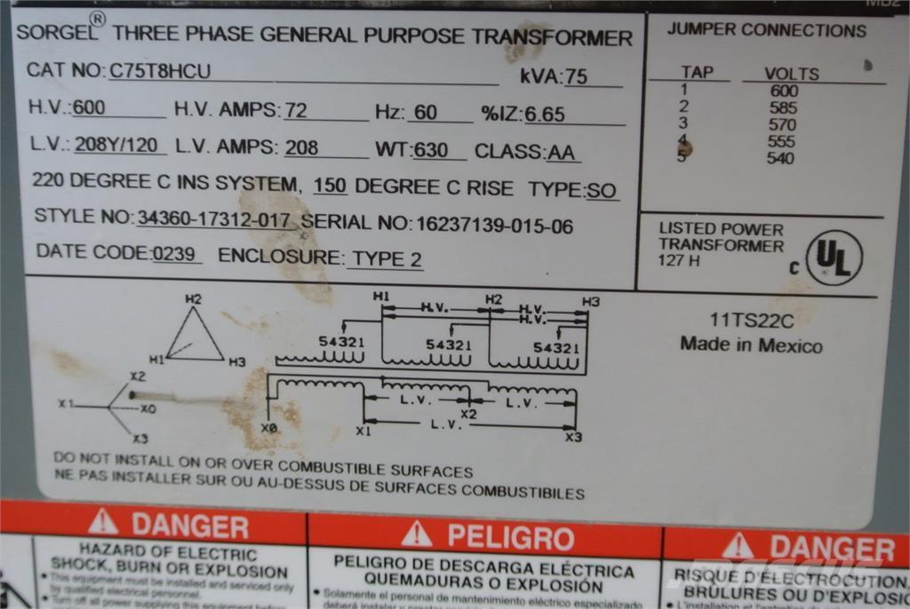  SQUARE D C75T8HCU Κατασκευές - Άλλα
