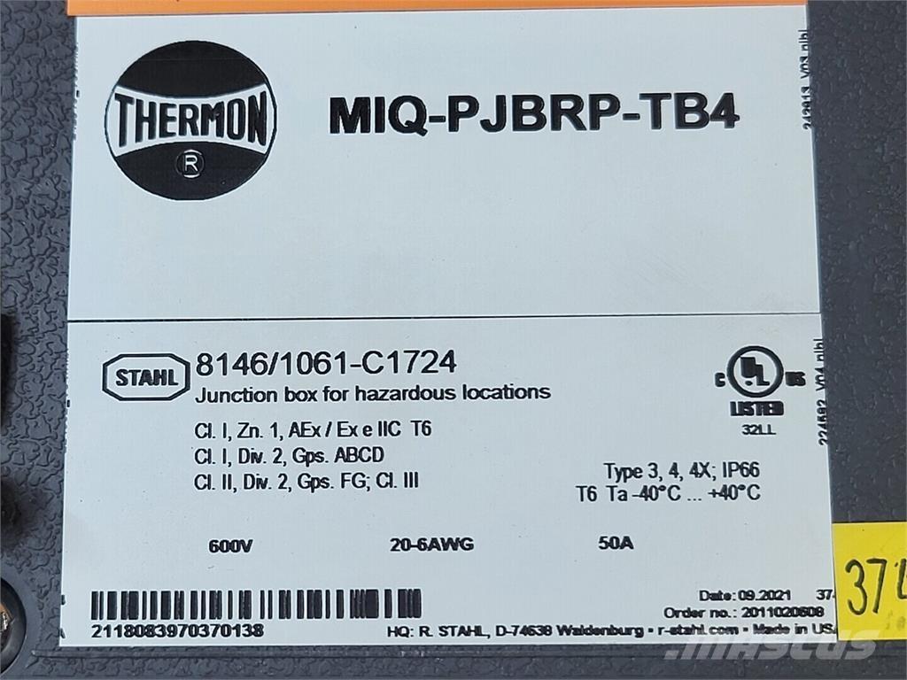  THERMON MIQ-PJBRP-TB4 Κατασκευές - Άλλα