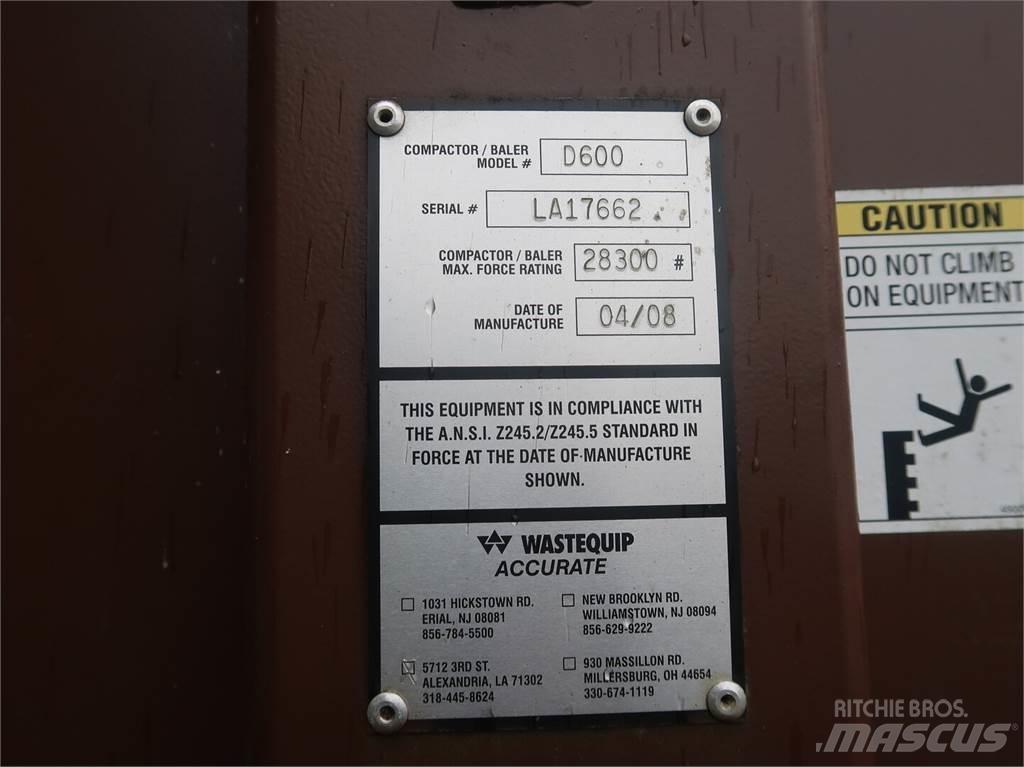 Wastequip D600 Λοιπός εξοπλισμός συγκομιδής χορτονομής