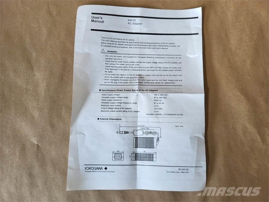  YOKOGAWA XL100 Κατασκευές - Άλλα