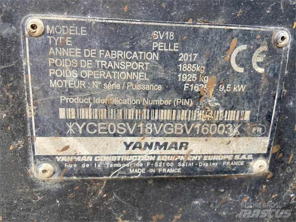 Yanmar SV18 Εκσκαφάκι (διαβολάκι) < 7t