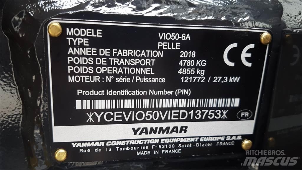 Yanmar ViO50-6 Εκσκαφάκι (διαβολάκι) < 7t