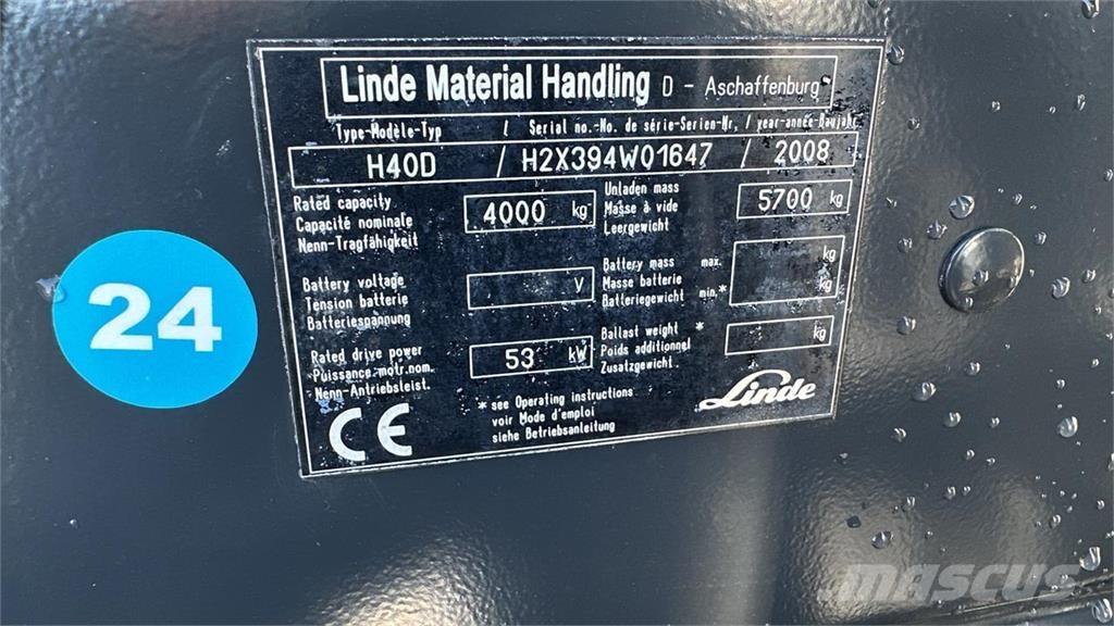 Linde H40D Πετρελαιοκίνητα Κλαρκ