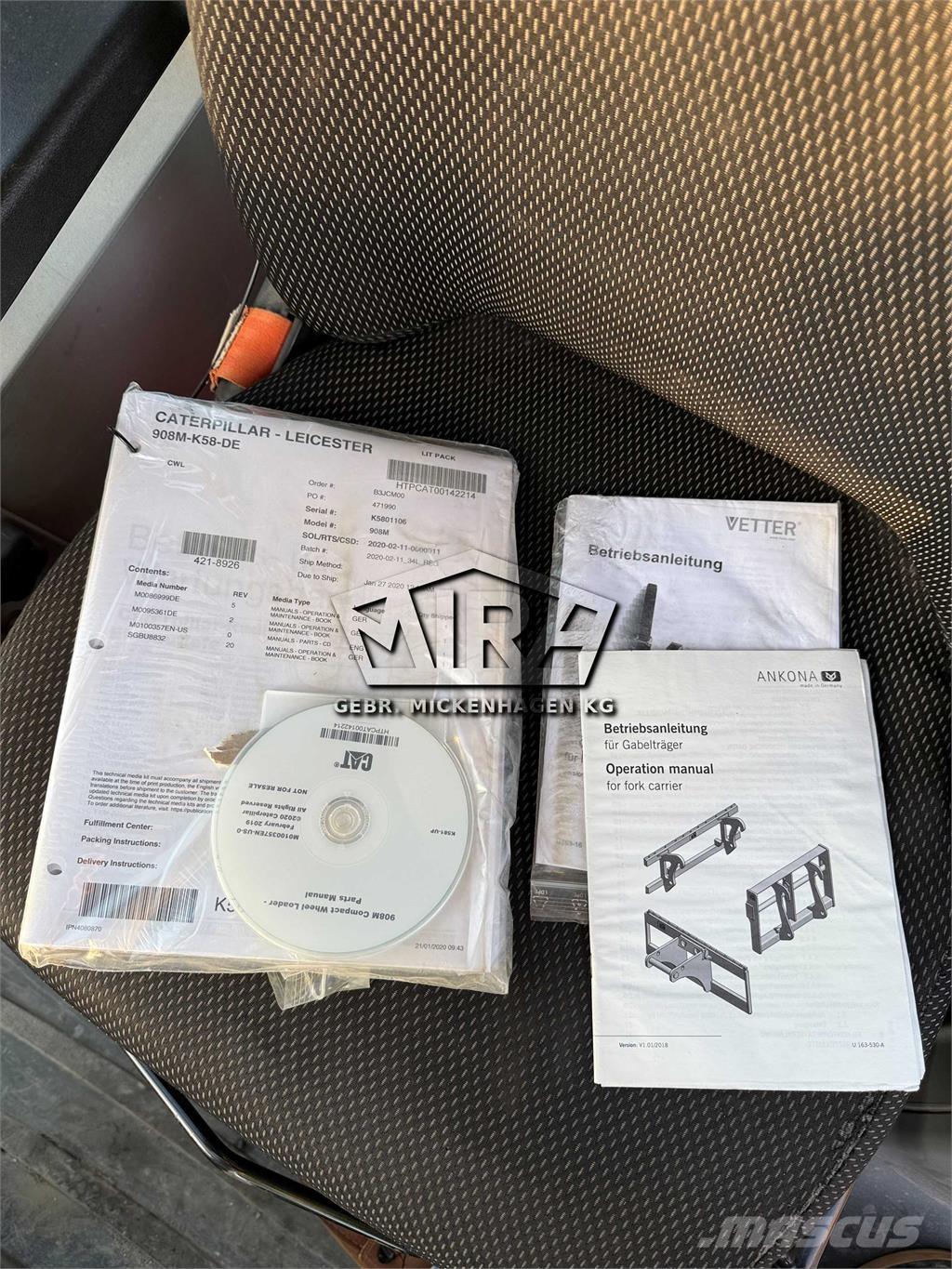 CAT 908M Φορτωτές με λάστιχα (Τροχοφόροι)