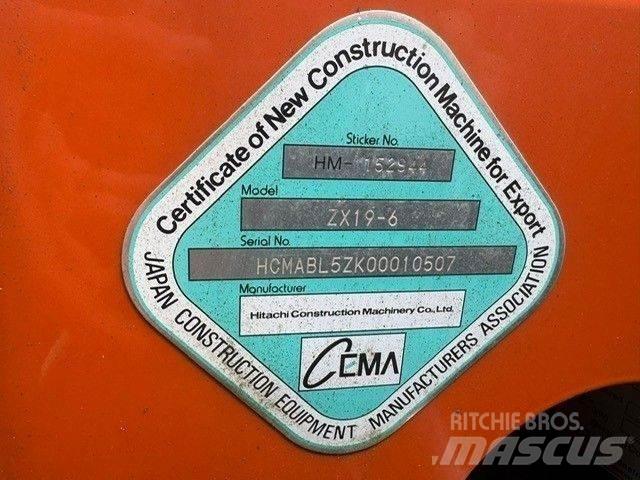Hitachi ZX 19-6CR Εκσκαφάκι (διαβολάκι) < 7t