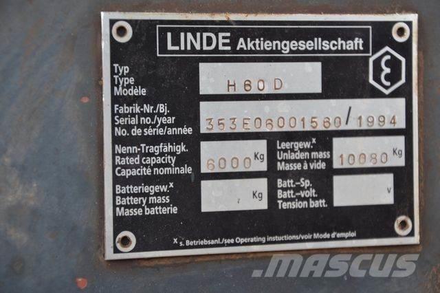 Linde H60D / Duplex Πετρελαιοκίνητα Κλαρκ
