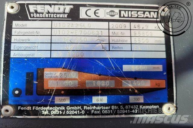 Nissan U1D2A25LQ Περονοφόρα ανυψωτικά κλαρκ με φυσικό αέριο LPG