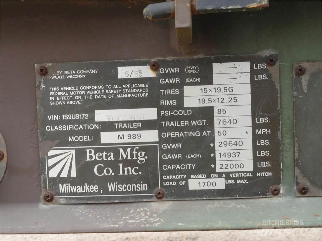 Beta M989 Λοιπές ρυμούλκες