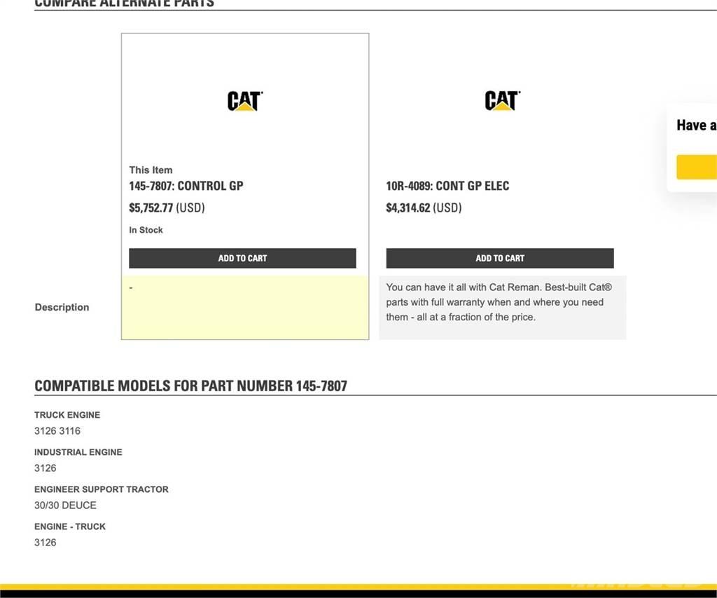 CAT 3126 Ηλεκτρονικά