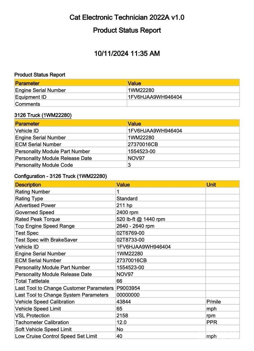 CAT 3126 Ηλεκτρονικά
