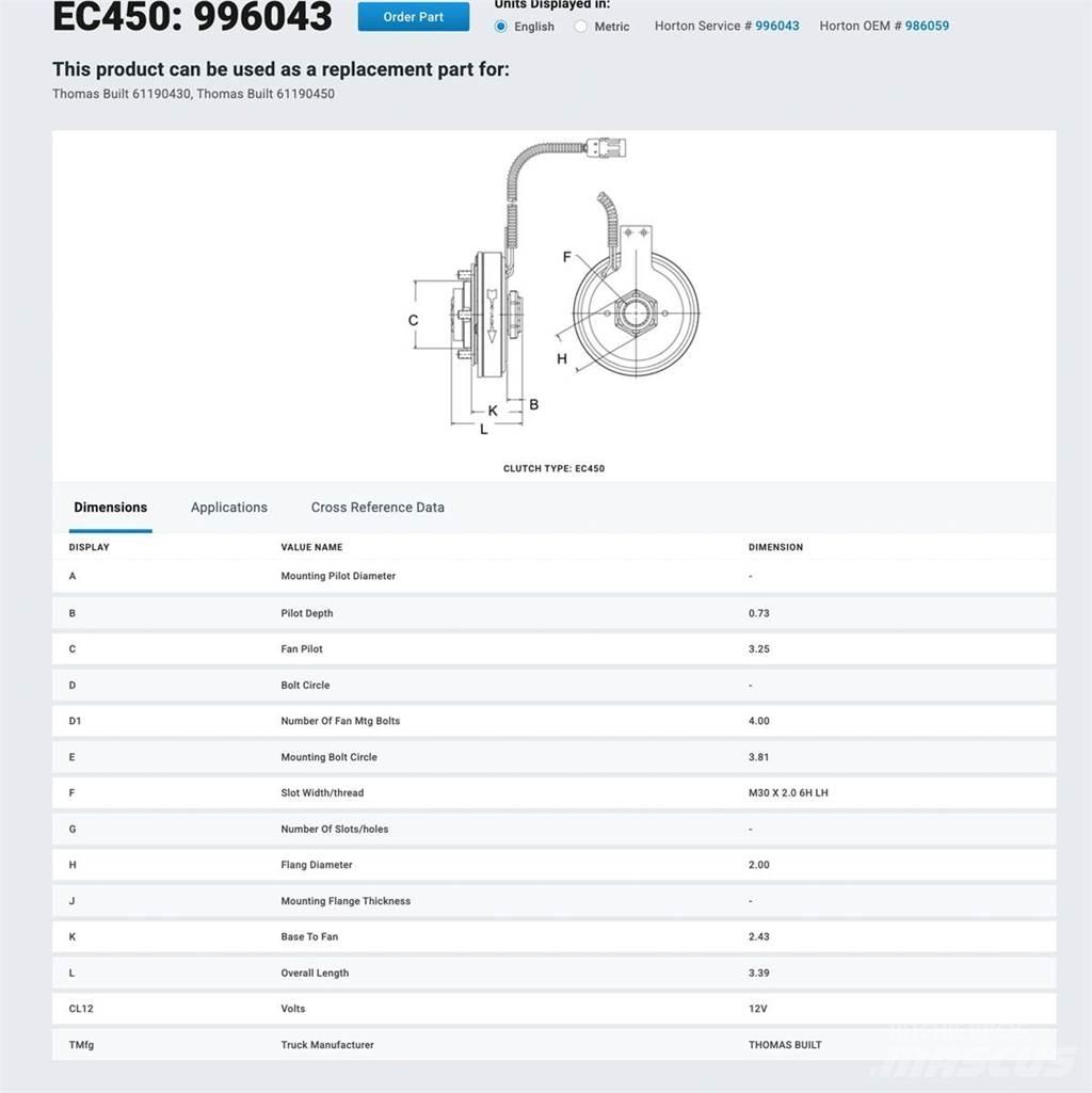 CAT 3126 Μεταφορές - Άλλα