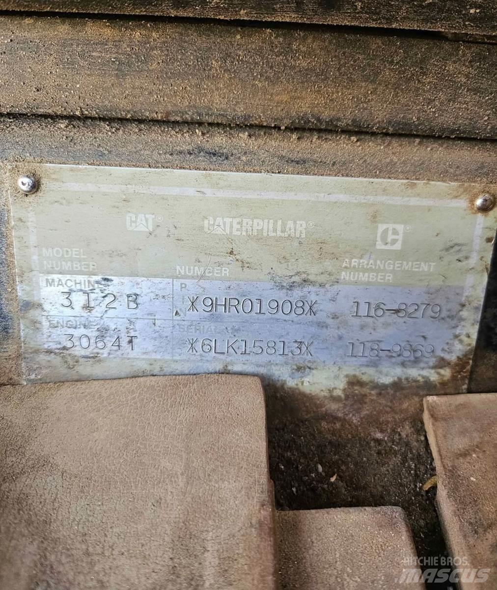 CAT 312B Εκσκαφείς με ερπύστριες
