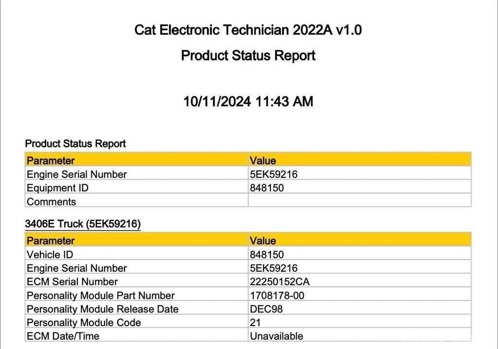 CAT 3406E Ηλεκτρονικά