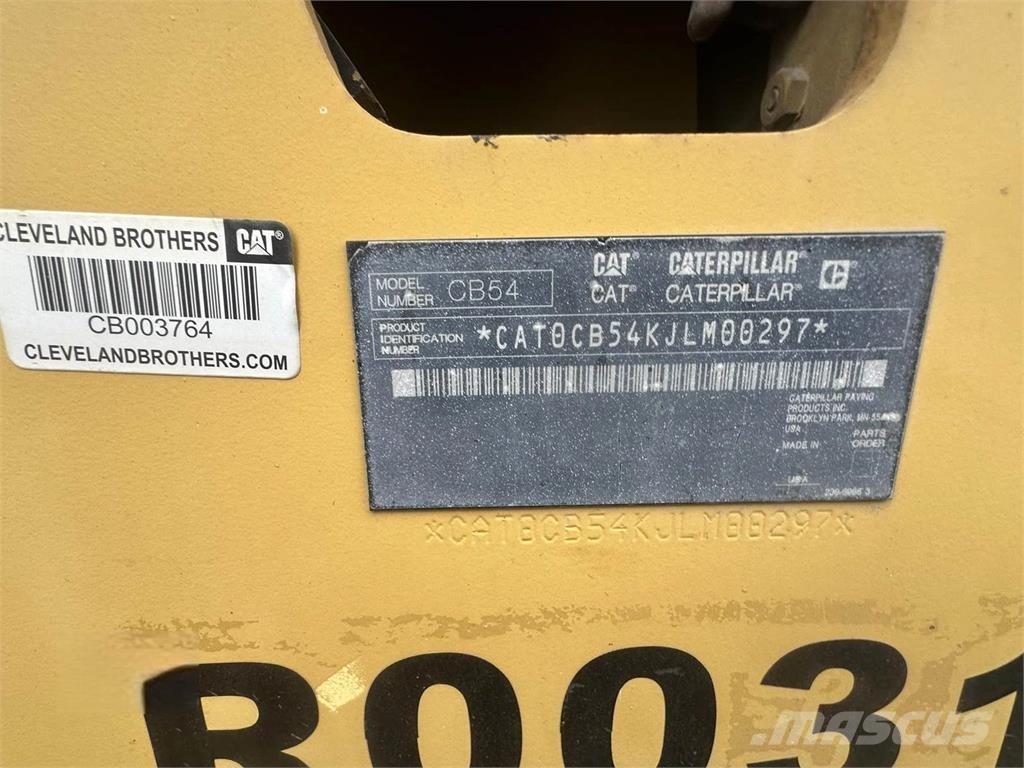 CAT CB54 Οδοστρωτήρες μονού κυλίνδρου
