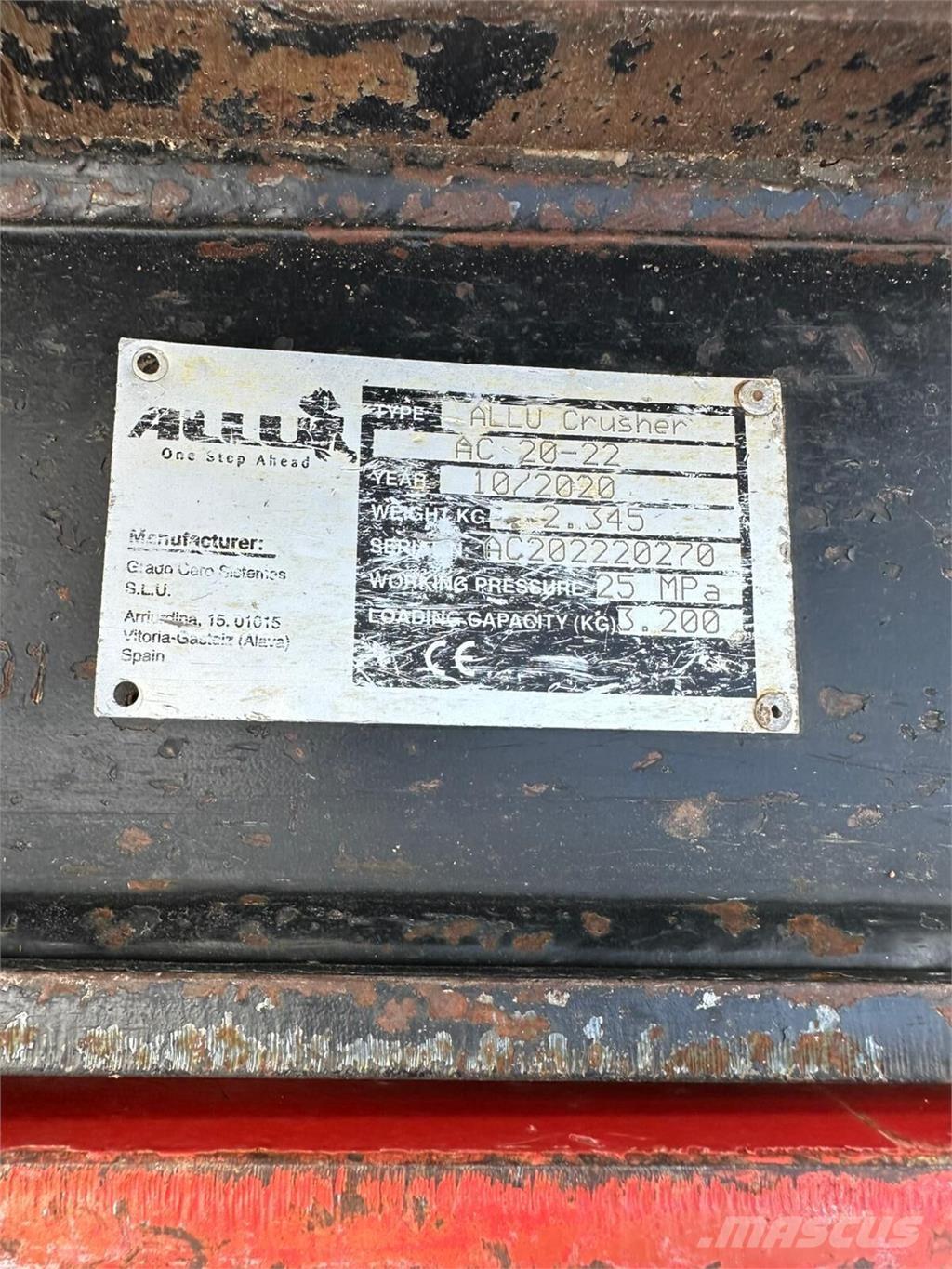 Allu AC 20-22 Κατασκευές - Άλλα